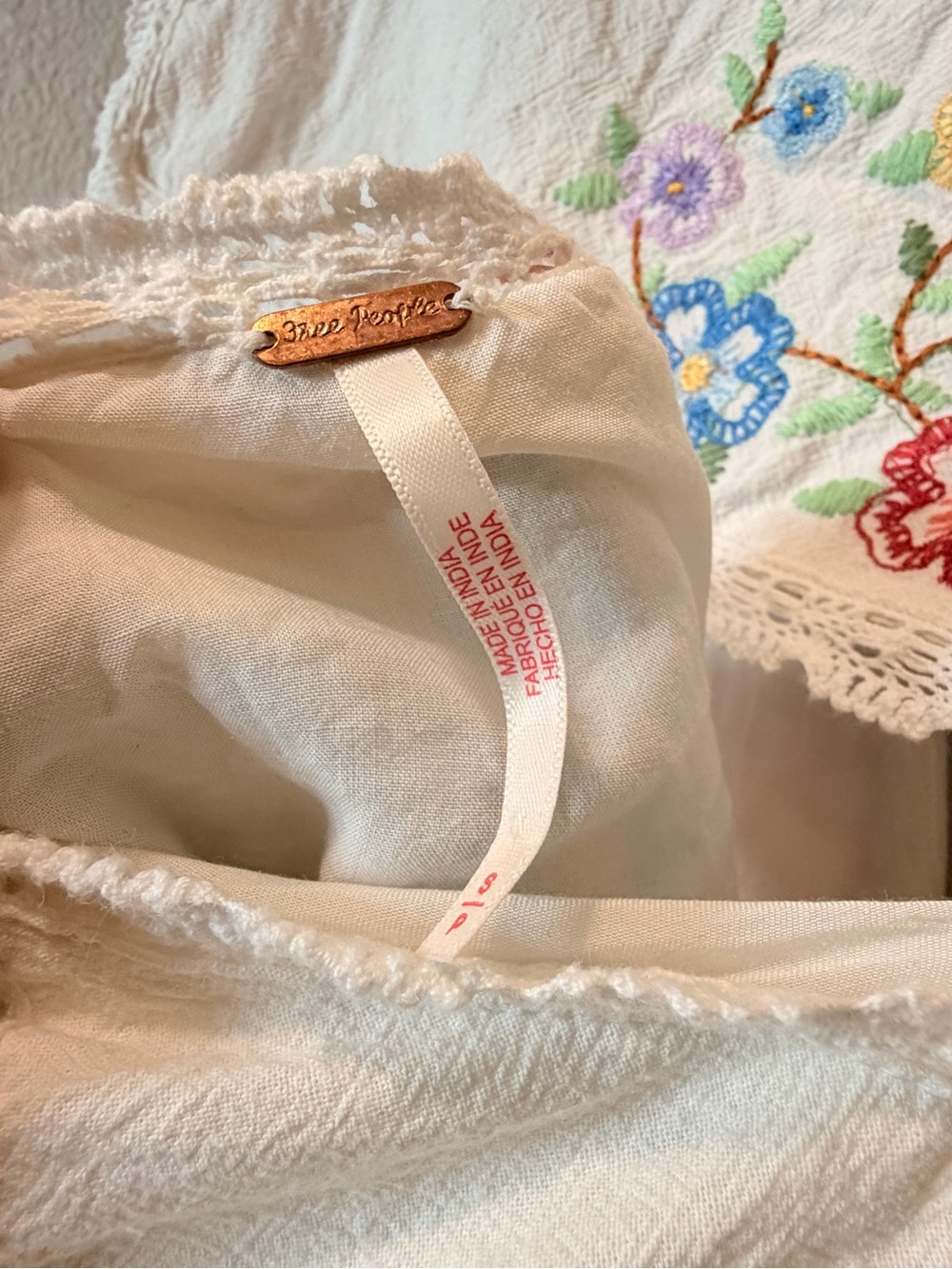Free People Willow White Embroidered Dress - Picture 7 of 8